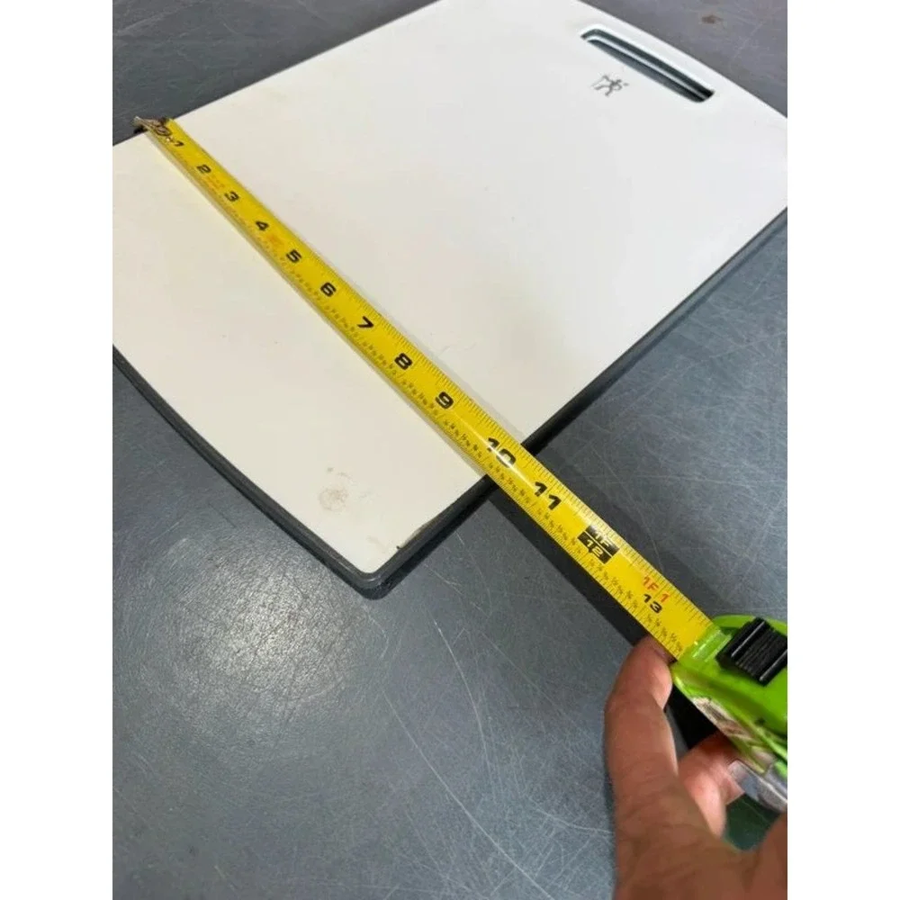 J.A. Henckels Non-Slip Poly Cutting Board White Grey 15x11